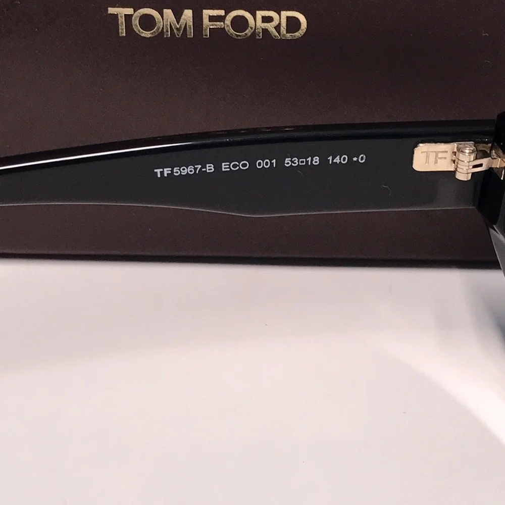 New Authentic Tom Ford TF5976-B 001 Black Eyeglasses - Picture 13 of 14
